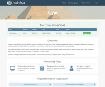 Egyptvisaonline.org(Egypt e) Screenshot