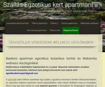 Egzotikuskertapartman.hu(Szállás) Screenshot