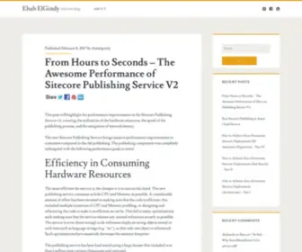 Ehabelgindy.com(Sitecore blog) Screenshot