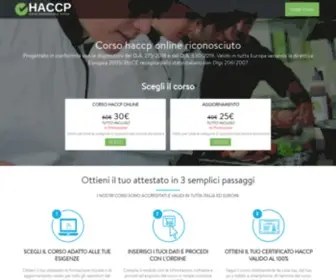 Ehaccp.it(Corsi haccp online con attestato riconosciuto) Screenshot