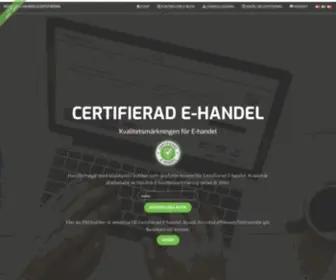 Ehandelscertifiering.se(Certifierad E) Screenshot