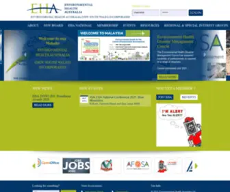 Ehansw.org.au(Environmental Health Australia) Screenshot