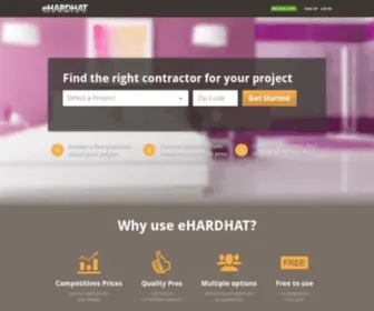 Ehardhat.com(Home Improvement Contractors for your Remodeling Needs) Screenshot
