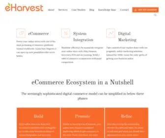 Eharvest.com.au(ECommerce Solutions for SMBs) Screenshot