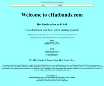 Ehatbands.com(Hat Bands) Screenshot