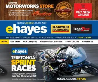 Ehayes.co.nz(E Hayes and Sons) Screenshot