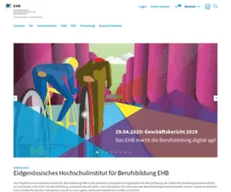 EHB.swiss(Eidgenössisches Hochschulinstitut für Berufsbildung EHB) Screenshot