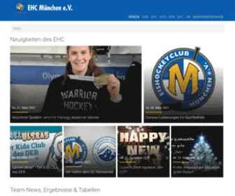 EHC-Muenchen.com(EHC München) Screenshot