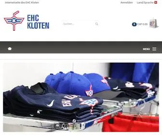 Ehckloten-Shop.ch(EHC Kloten Fanshop) Screenshot