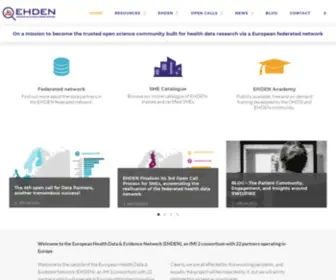 Ehden.eu(The European Health Data & Evidence Network (EHDEN)) Screenshot
