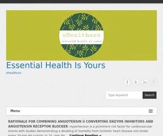 Ehealthurs.com(Essential Health Is Yours) Screenshot