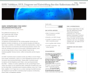 Ehec.de(EHEC Infektion) Screenshot