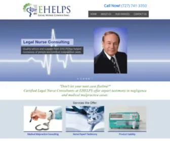 Ehelps.net(EHELPS LLC provides Legal Nurse Consultant and Consulting services in Tampa Bay area FL (FLORIDA)) Screenshot