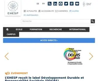 Ehesp.fr(Ecole des hautes études en santé publique (EHESP)) Screenshot