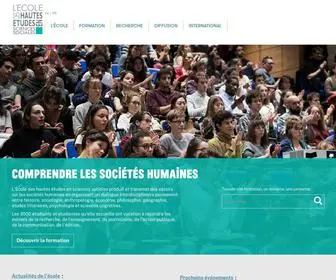Ehess.fr(École des hautes études en sciences sociales) Screenshot