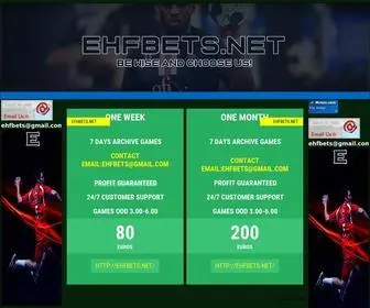 Ehfbets.net Screenshot