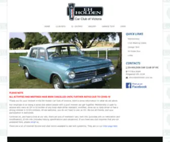 Ehholden.com.au(EH Holden Car Club of Victoria) Screenshot