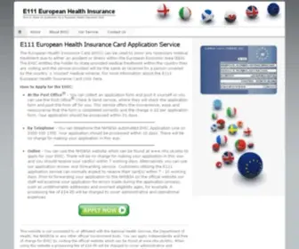 Ehic.com(The new UK Global Health Insurance Card (GHIC)) Screenshot