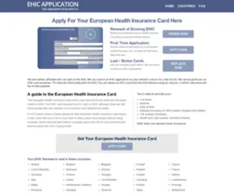 Ehiccardrenewal.co.uk(An EHIC Renewal) Screenshot