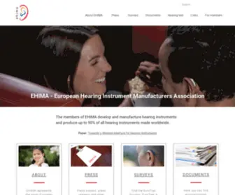 Ehima.com(European Hearing Instrument Manufacturers Association) Screenshot