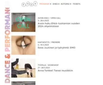 Ehka.net(Production & Contemporary Art Space Kutomo) Screenshot