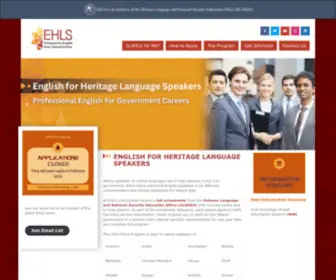 Ehlsprogram.org(EHLS English for Heritage Language Speakers) Screenshot