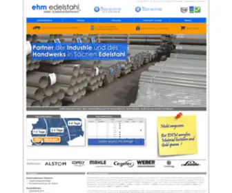 EHM-Edelstahl.de(EHM Edelstahl GmbH) Screenshot