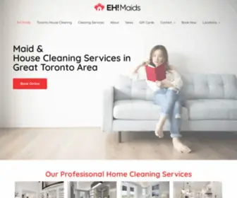 Ehmaids.ca(Ontario House Cleaning Company) Screenshot