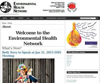 Ehnca.org(Environmental Health Network) Screenshot