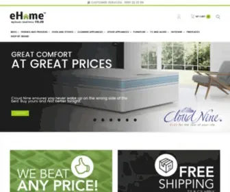 Ehome.co.za(Beds, Mattresses & Home Appliances Online) Screenshot