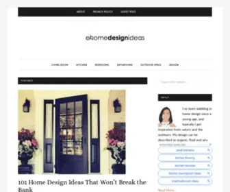 Ehomedesignideas.com(Home Design Ideas & Resources) Screenshot