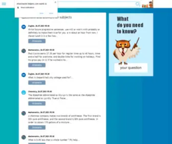 Ehomework-Helpers.com(Service for schoolchildren and students) Screenshot