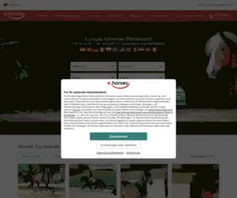 Ehorses.de(Pferde kaufen und Pferde verkaufen) Screenshot