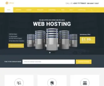 Ehost.co.zw(Ehost technologies) Screenshot