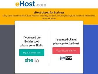 Ehost.com(Web hosting by eHost) Screenshot