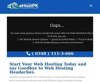 Ehostpk.com(Professional Web Hosting & Branded SMS Marketing Services in Pakistan) Screenshot