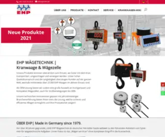 EHP.de(Seit über 40 Jahren sind wir Ihr Kranwaagen und Wägezellenexperte. Wir beraten Sie gerne) Screenshot