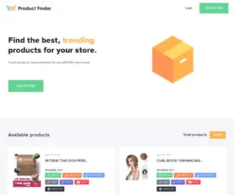 Ehproductfinder.com(EH Product Finder) Screenshot