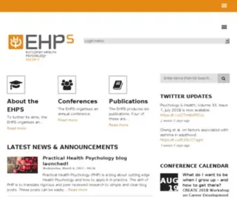 EHPS.net(Home of the European Health Psychology Society) Screenshot