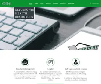 EHR-LLC.com(Electronic Health Resources) Screenshot