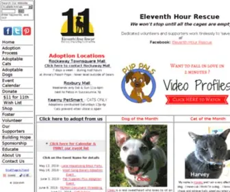 Ehrdogs.org(Eleventh Hour Rescue) Screenshot