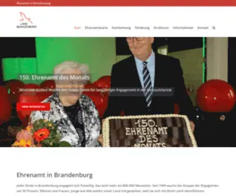 Ehrenamt-IN-Brandenburg.de(Ehrenamt in Brandenburg) Screenshot