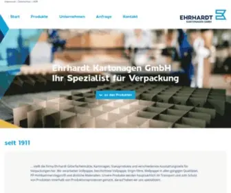 Ehrhardtpack.com(Gitterfacheinsätze) Screenshot