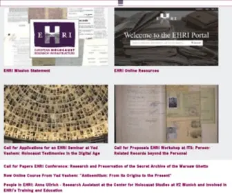 Ehri-Project.eu(European Holocaust Research Infrastructure) Screenshot