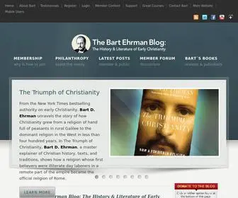Ehrmanblog.org(The Bart Ehrman Blog) Screenshot