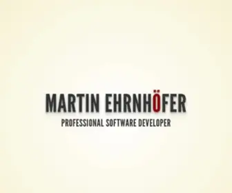 Ehrnhoefer.com(Martin) Screenshot