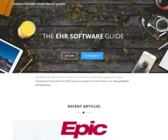 Ehrsoftware.us(Compare Electronic Health Record Systems EMR EHR) Screenshot