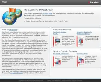 Ehsal.be(Default Parallels Plesk Page) Screenshot