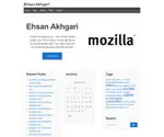 Ehsanakhgari.org Screenshot