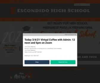 Ehscougars.com(Escondido High School) Screenshot